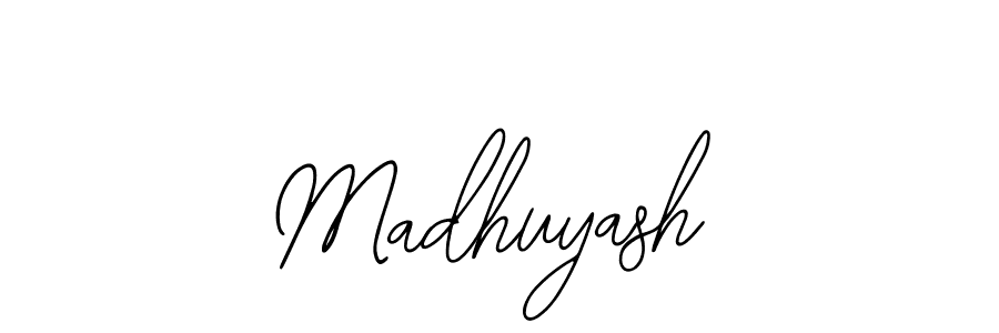 Use a signature maker to create a handwritten signature online. With this signature software, you can design (Bearetta-2O07w) your own signature for name Madhuyash. Madhuyash signature style 12 images and pictures png