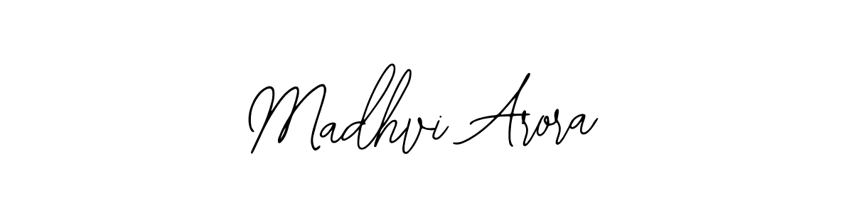 You should practise on your own different ways (Bearetta-2O07w) to write your name (Madhvi Arora) in signature. don't let someone else do it for you. Madhvi Arora signature style 12 images and pictures png