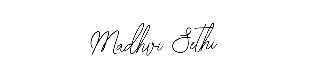 The best way (Bearetta-2O07w) to make a short signature is to pick only two or three words in your name. The name Madhvi Sethi include a total of six letters. For converting this name. Madhvi Sethi signature style 12 images and pictures png