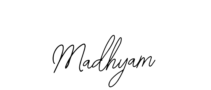 How to Draw Madhyam signature style? Bearetta-2O07w is a latest design signature styles for name Madhyam. Madhyam signature style 12 images and pictures png