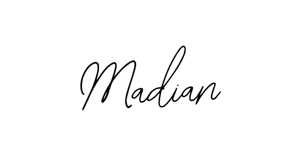 Design your own signature with our free online signature maker. With this signature software, you can create a handwritten (Bearetta-2O07w) signature for name Madian. Madian signature style 12 images and pictures png