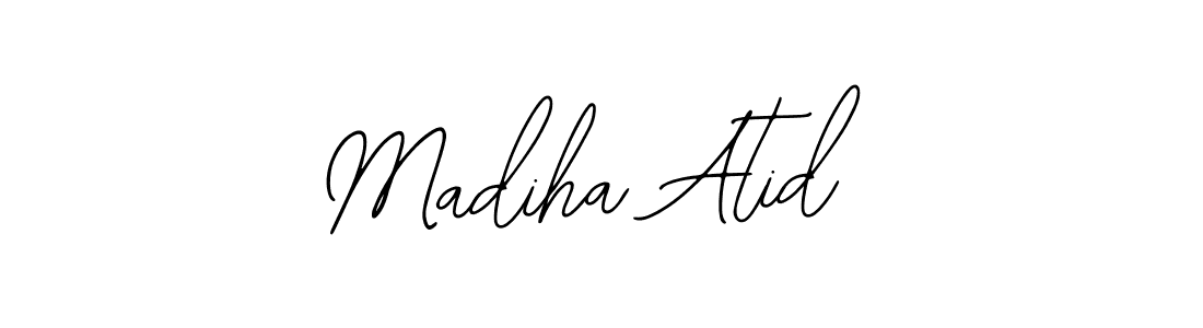 Design your own signature with our free online signature maker. With this signature software, you can create a handwritten (Bearetta-2O07w) signature for name Madiha Atid. Madiha Atid signature style 12 images and pictures png