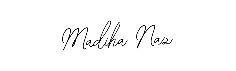 Use a signature maker to create a handwritten signature online. With this signature software, you can design (Bearetta-2O07w) your own signature for name Madiha Naz. Madiha Naz signature style 12 images and pictures png