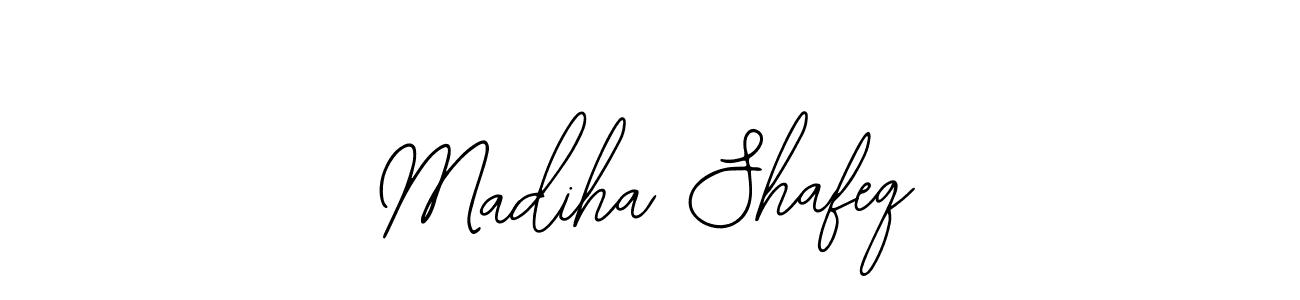 How to make Madiha Shafeq name signature. Use Bearetta-2O07w style for creating short signs online. This is the latest handwritten sign. Madiha Shafeq signature style 12 images and pictures png