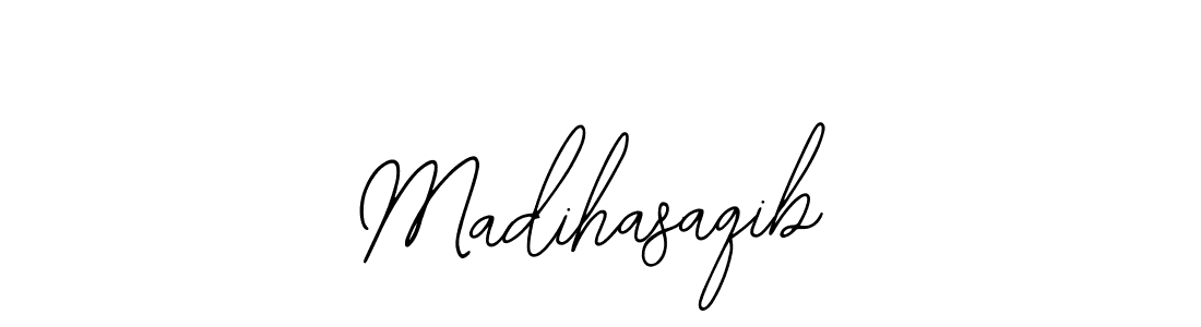 Use a signature maker to create a handwritten signature online. With this signature software, you can design (Bearetta-2O07w) your own signature for name Madihasaqib. Madihasaqib signature style 12 images and pictures png