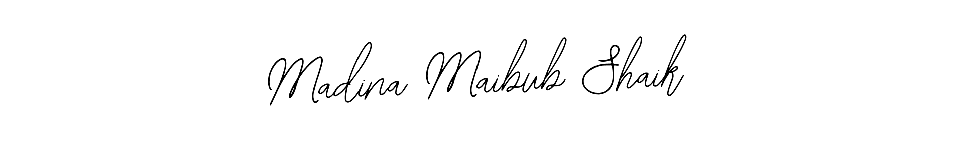 You can use this online signature creator to create a handwritten signature for the name Madina Maibub Shaik. This is the best online autograph maker. Madina Maibub Shaik signature style 12 images and pictures png