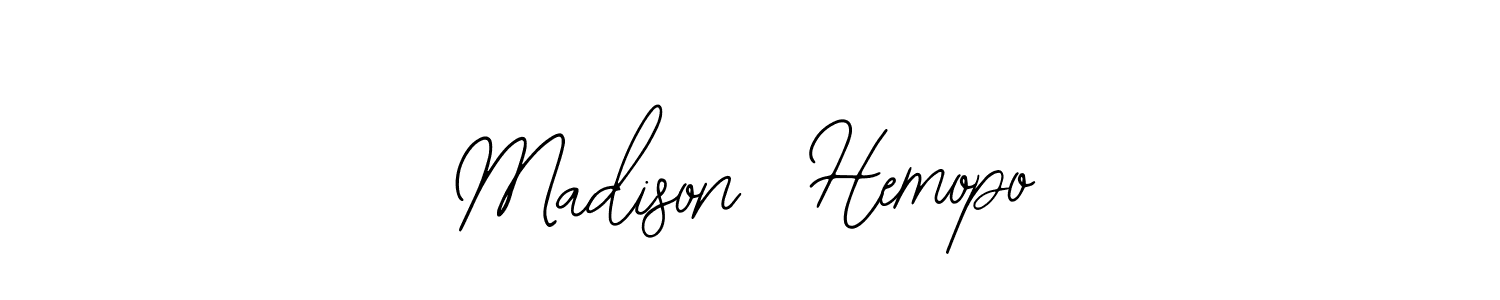 Also You can easily find your signature by using the search form. We will create Madison  Hemopo name handwritten signature images for you free of cost using Bearetta-2O07w sign style. Madison  Hemopo signature style 12 images and pictures png