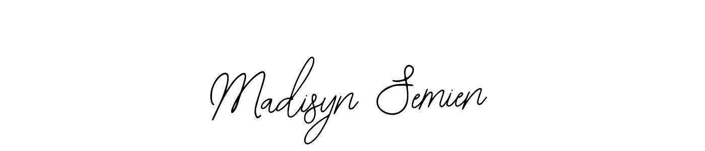 Design your own signature with our free online signature maker. With this signature software, you can create a handwritten (Bearetta-2O07w) signature for name Madisyn Semien. Madisyn Semien signature style 12 images and pictures png