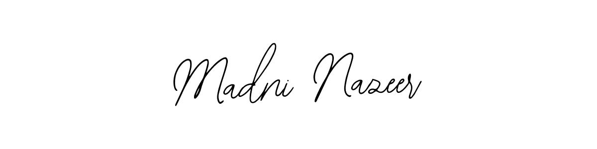 Make a short Madni Nazeer signature style. Manage your documents anywhere anytime using Bearetta-2O07w. Create and add eSignatures, submit forms, share and send files easily. Madni Nazeer signature style 12 images and pictures png