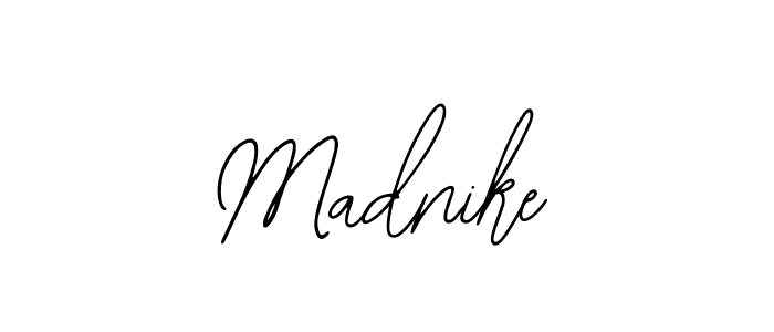 How to make Madnike name signature. Use Bearetta-2O07w style for creating short signs online. This is the latest handwritten sign. Madnike signature style 12 images and pictures png