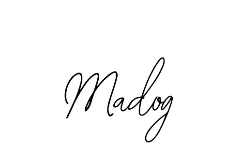 Use a signature maker to create a handwritten signature online. With this signature software, you can design (Bearetta-2O07w) your own signature for name Madog. Madog signature style 12 images and pictures png