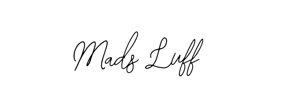 Design your own signature with our free online signature maker. With this signature software, you can create a handwritten (Bearetta-2O07w) signature for name Mads Luff. Mads Luff signature style 12 images and pictures png