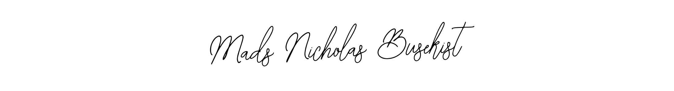 Make a short Mads Nicholas Busekist signature style. Manage your documents anywhere anytime using Bearetta-2O07w. Create and add eSignatures, submit forms, share and send files easily. Mads Nicholas Busekist signature style 12 images and pictures png