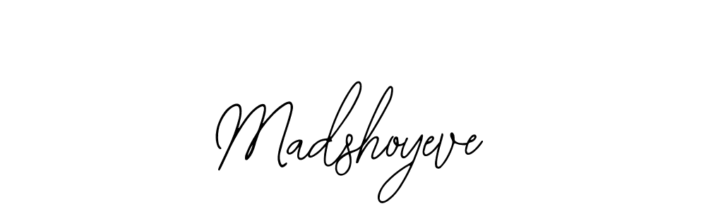 Use a signature maker to create a handwritten signature online. With this signature software, you can design (Bearetta-2O07w) your own signature for name Madshoyeve. Madshoyeve signature style 12 images and pictures png