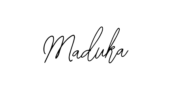 How to make Maduka signature? Bearetta-2O07w is a professional autograph style. Create handwritten signature for Maduka name. Maduka signature style 12 images and pictures png