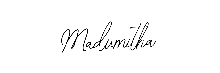 How to make Madumitha name signature. Use Bearetta-2O07w style for creating short signs online. This is the latest handwritten sign. Madumitha signature style 12 images and pictures png