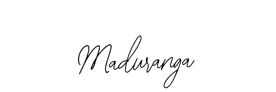 How to make Maduranga signature? Bearetta-2O07w is a professional autograph style. Create handwritten signature for Maduranga name. Maduranga signature style 12 images and pictures png