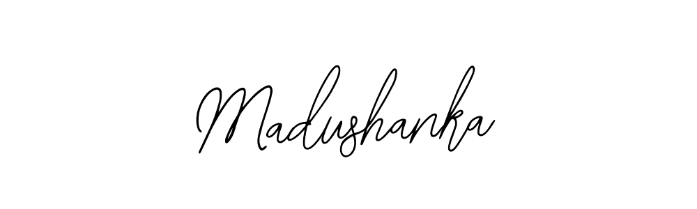 How to make Madushanka name signature. Use Bearetta-2O07w style for creating short signs online. This is the latest handwritten sign. Madushanka signature style 12 images and pictures png