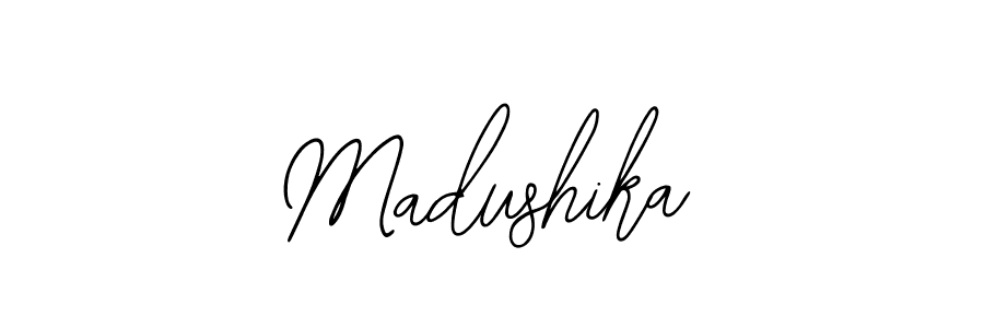How to make Madushika signature? Bearetta-2O07w is a professional autograph style. Create handwritten signature for Madushika name. Madushika signature style 12 images and pictures png