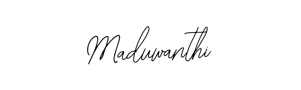 Use a signature maker to create a handwritten signature online. With this signature software, you can design (Bearetta-2O07w) your own signature for name Maduwanthi. Maduwanthi signature style 12 images and pictures png