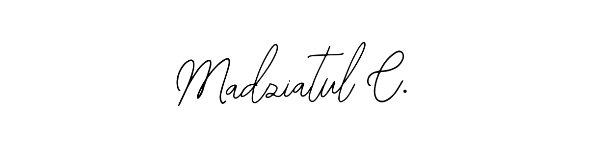 You can use this online signature creator to create a handwritten signature for the name Madziatul C.. This is the best online autograph maker. Madziatul C. signature style 12 images and pictures png