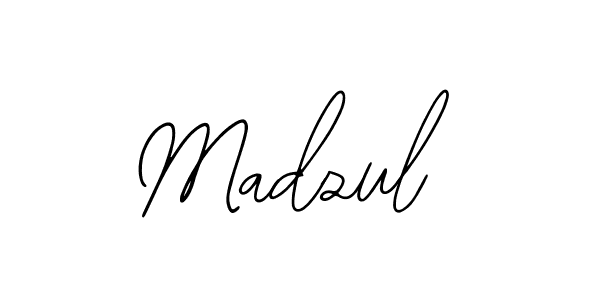 Use a signature maker to create a handwritten signature online. With this signature software, you can design (Bearetta-2O07w) your own signature for name Madzul. Madzul signature style 12 images and pictures png