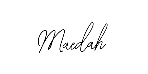 How to make Maedah signature? Bearetta-2O07w is a professional autograph style. Create handwritten signature for Maedah name. Maedah signature style 12 images and pictures png
