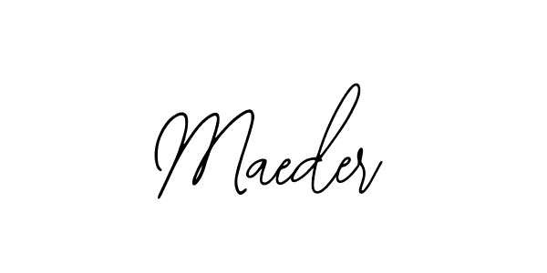 How to make Maeder signature? Bearetta-2O07w is a professional autograph style. Create handwritten signature for Maeder name. Maeder signature style 12 images and pictures png