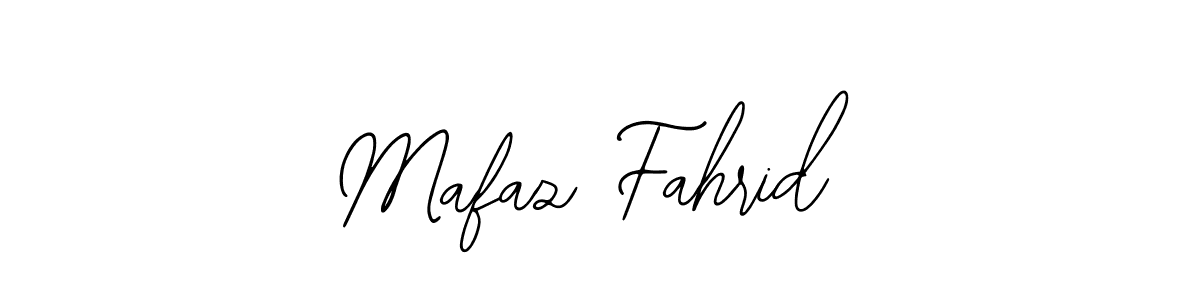 How to make Mafaz Fahrid name signature. Use Bearetta-2O07w style for creating short signs online. This is the latest handwritten sign. Mafaz Fahrid signature style 12 images and pictures png