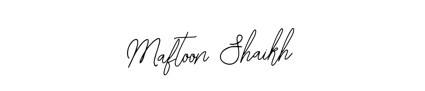 Also we have Maftoon Shaikh name is the best signature style. Create professional handwritten signature collection using Bearetta-2O07w autograph style. Maftoon Shaikh signature style 12 images and pictures png