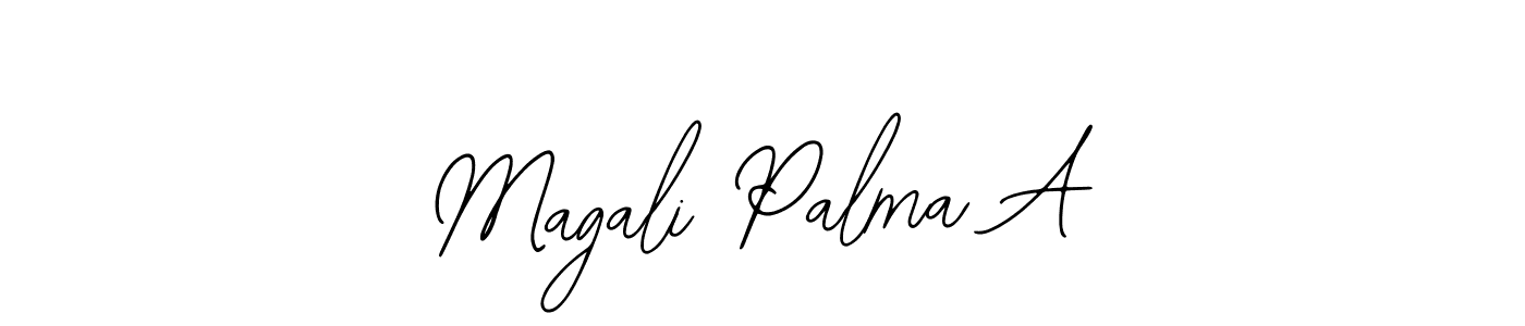 Use a signature maker to create a handwritten signature online. With this signature software, you can design (Bearetta-2O07w) your own signature for name Magali Palma A. Magali Palma A signature style 12 images and pictures png