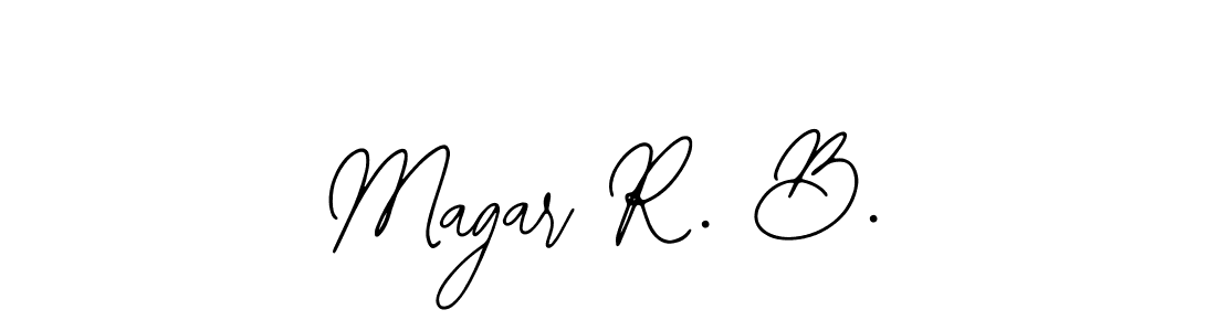 It looks lik you need a new signature style for name Magar R. B.. Design unique handwritten (Bearetta-2O07w) signature with our free signature maker in just a few clicks. Magar R. B. signature style 12 images and pictures png