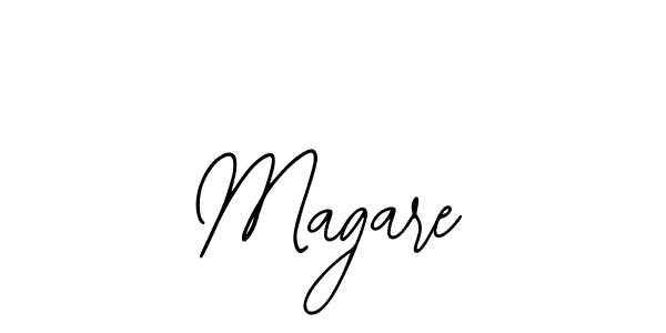 How to make Magare signature? Bearetta-2O07w is a professional autograph style. Create handwritten signature for Magare name. Magare signature style 12 images and pictures png