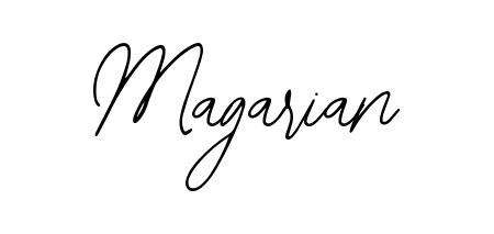Create your official email sign-off with Magarian name in Bearetta-2O07w style. Crisp, clean, and perfectly legible across all screens. Magarian signature style 12 images and pictures png