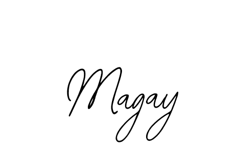 Use a signature maker to create a handwritten signature online. With this signature software, you can design (Bearetta-2O07w) your own signature for name Magay. Magay signature style 12 images and pictures png