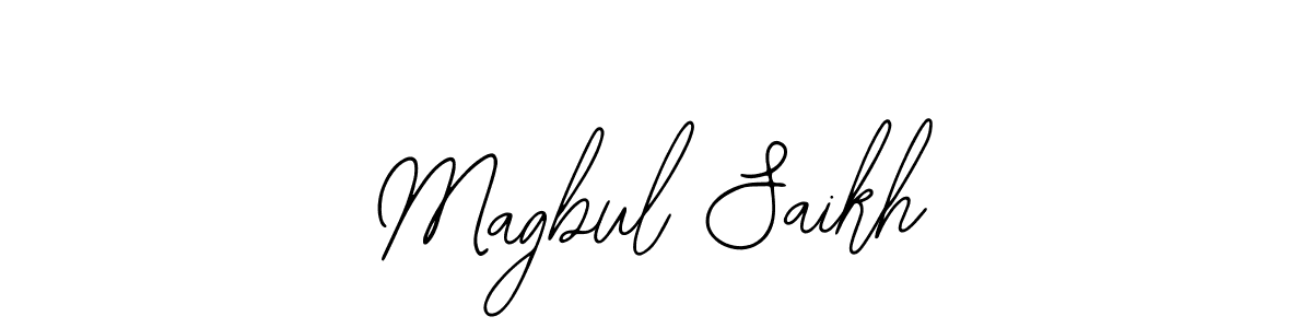 Make a beautiful signature design for name Magbul Saikh. Use this online signature maker to create a handwritten signature for free. Magbul Saikh signature style 12 images and pictures png