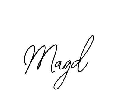 You should practise on your own different ways (Bearetta-2O07w) to write your name (Magd) in signature. don't let someone else do it for you. Magd signature style 12 images and pictures png