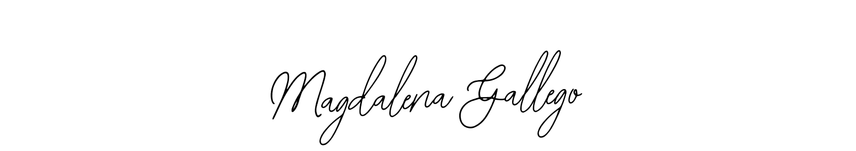 Similarly Bearetta-2O07w is the best handwritten signature design. Signature creator online .You can use it as an online autograph creator for name Magdalena Gallego. Magdalena Gallego signature style 12 images and pictures png