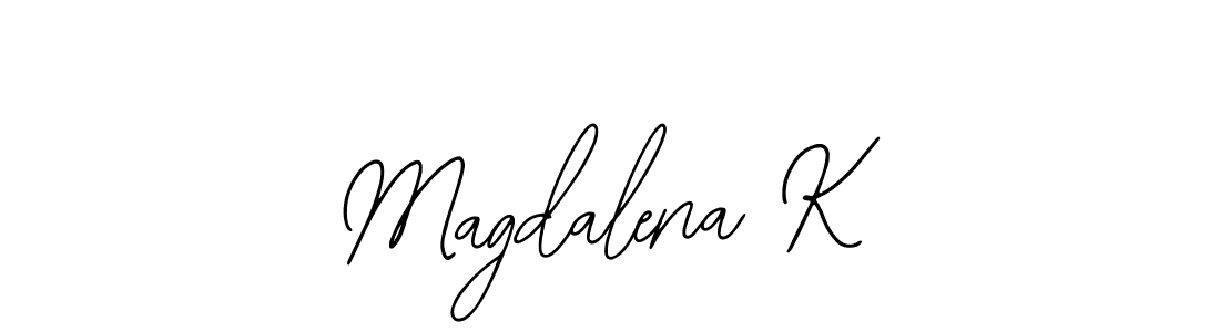 You can use this online signature creator to create a handwritten signature for the name Magdalena K. This is the best online autograph maker. Magdalena K signature style 12 images and pictures png