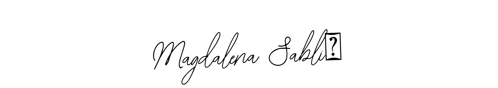 Once you've used our free online signature maker to create your best signature Bearetta-2O07w style, it's time to enjoy all of the benefits that Magdalena Sablić name signing documents. Magdalena Sablić signature style 12 images and pictures png