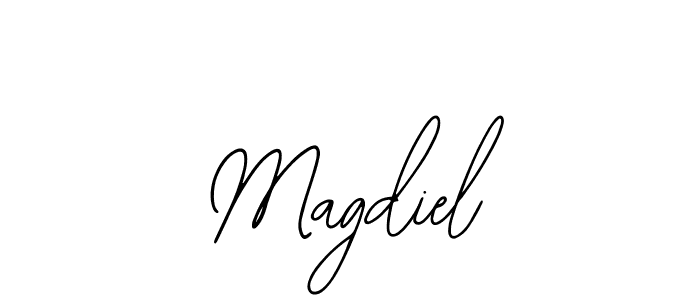 You should practise on your own different ways (Bearetta-2O07w) to write your name (Magdiel) in signature. don't let someone else do it for you. Magdiel signature style 12 images and pictures png