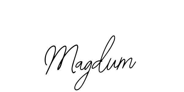 Also we have Magdum name is the best signature style. Create professional handwritten signature collection using Bearetta-2O07w autograph style. Magdum signature style 12 images and pictures png