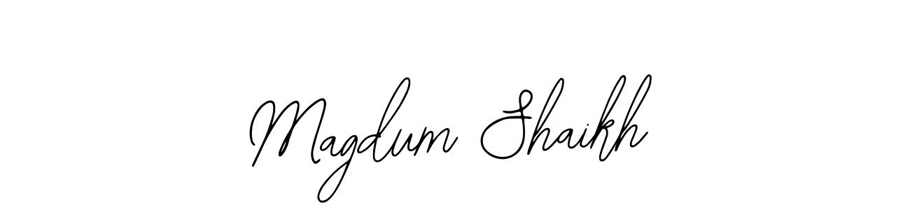 Magdum Shaikh stylish signature style. Best Handwritten Sign (Bearetta-2O07w) for my name. Handwritten Signature Collection Ideas for my name Magdum Shaikh. Magdum Shaikh signature style 12 images and pictures png