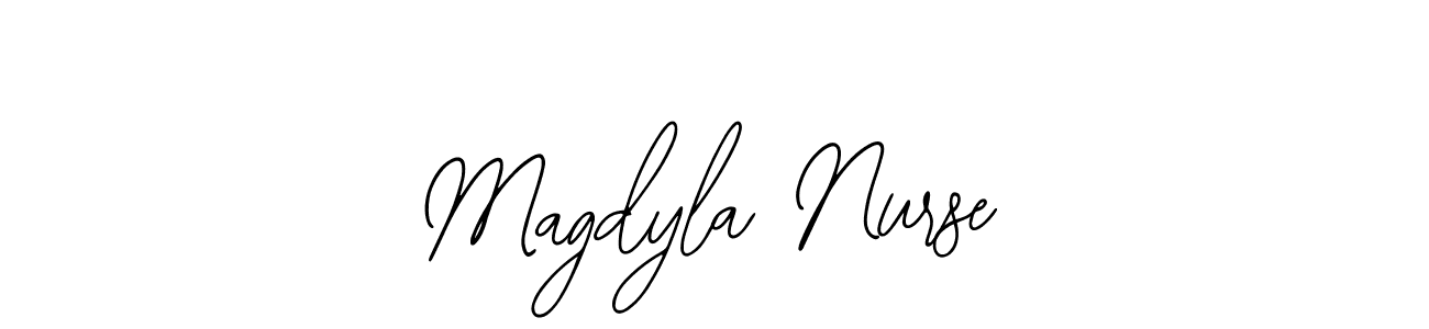 See photos of Magdyla Nurse official signature by Spectra . Check more albums & portfolios. Read reviews & check more about Bearetta-2O07w font. Magdyla Nurse signature style 12 images and pictures png