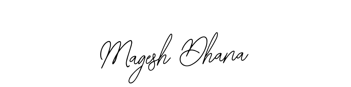 Use a signature maker to create a handwritten signature online. With this signature software, you can design (Bearetta-2O07w) your own signature for name Magesh Dhana. Magesh Dhana signature style 12 images and pictures png