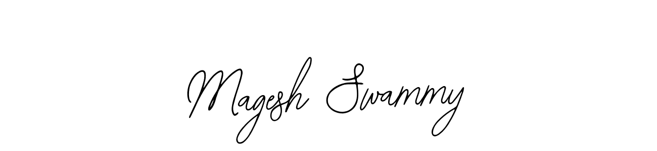 How to make Magesh Swammy name signature. Use Bearetta-2O07w style for creating short signs online. This is the latest handwritten sign. Magesh Swammy signature style 12 images and pictures png