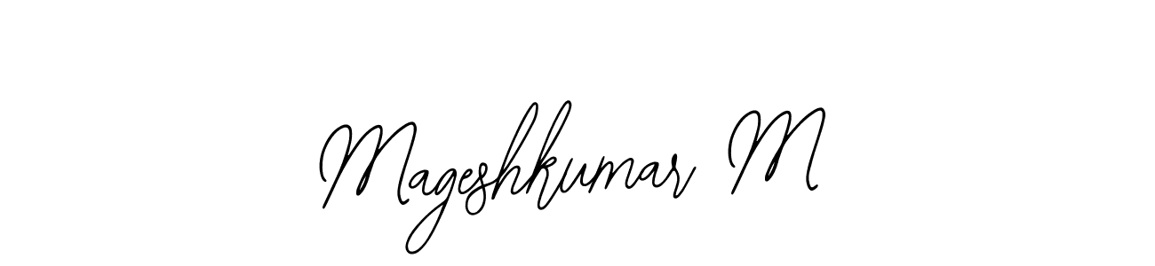 Make a beautiful signature design for name Mageshkumar M. Use this online signature maker to create a handwritten signature for free. Mageshkumar M signature style 12 images and pictures png