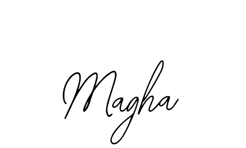 Use a signature maker to create a handwritten signature online. With this signature software, you can design (Bearetta-2O07w) your own signature for name Magha. Magha signature style 12 images and pictures png