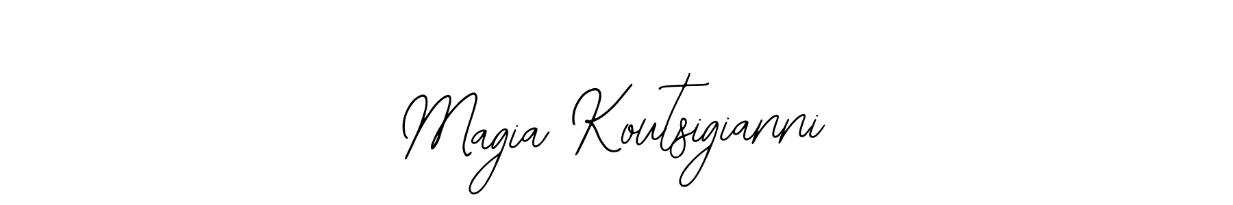 Use a signature maker to create a handwritten signature online. With this signature software, you can design (Bearetta-2O07w) your own signature for name Magia Koutsigianni. Magia Koutsigianni signature style 12 images and pictures png