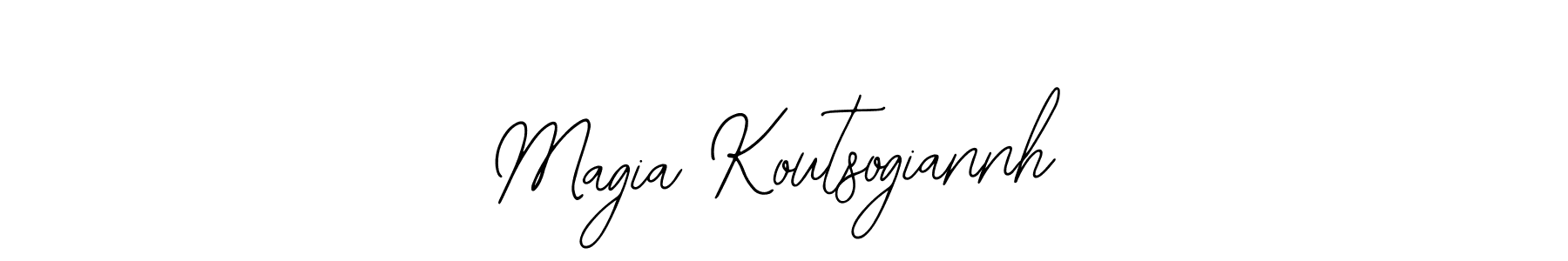 How to make Magia Koutsogiannh name signature. Use Bearetta-2O07w style for creating short signs online. This is the latest handwritten sign. Magia Koutsogiannh signature style 12 images and pictures png